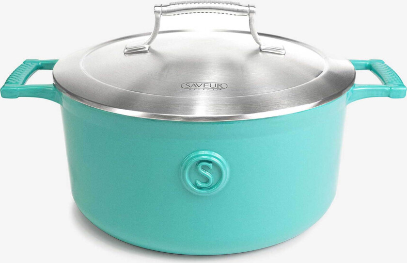 Voyage Støpejern Gryte - Ø25cm - Saveur Blå