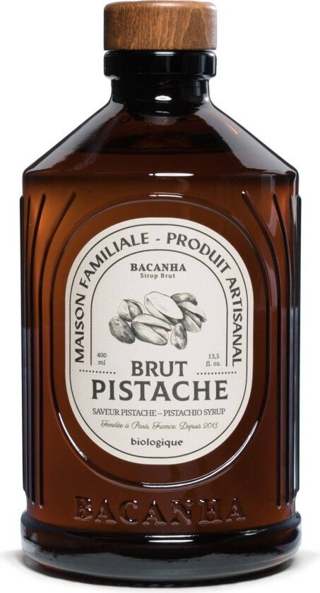 Raw Pistachio Syrup - Organic - 400ml