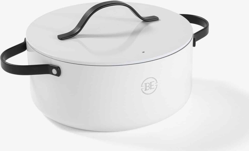 BE Living Essential Gryte m/lokk - Hvit / Ø24cm