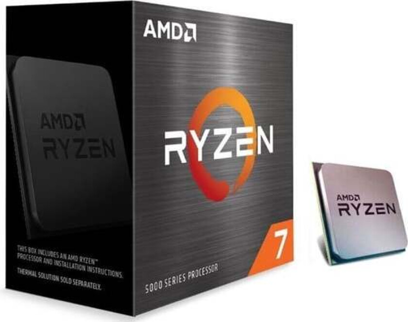 Ryzen 7 5700 Wraith Stealth Prosessor/CPU - 8 kjerner - 3.7 GHz - AM4 - Boks (med kjøler)