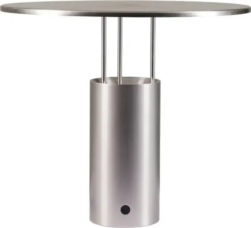 Tempel280 LED-bordlampe, sølv, høyde 24,5 cm