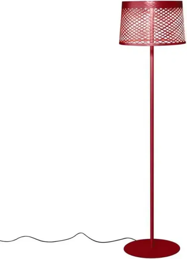 Twiggy Grid Lettura Utendørs Gulvlampe Carminio