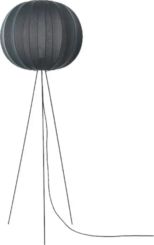 Knit-Wit 60 Round Gulvlampe Høy Svart