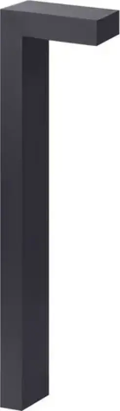 Asker LED Utendørs Pullert H85 m/Betongforankring Grafitt