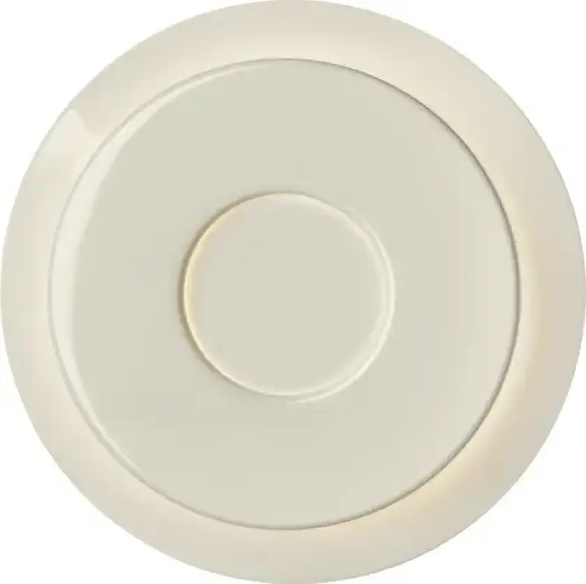 Lille 18 vegglampe, linnhvit, aluminium, Ø 18 cm