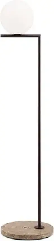 IC F1 utelampe, antrasitt, marmor/travertin