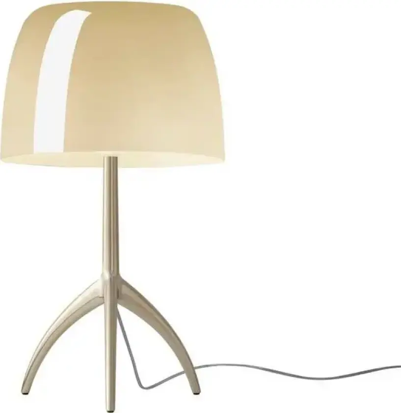 Lumiere Grande bordlampe, gull/beige, 45 cm