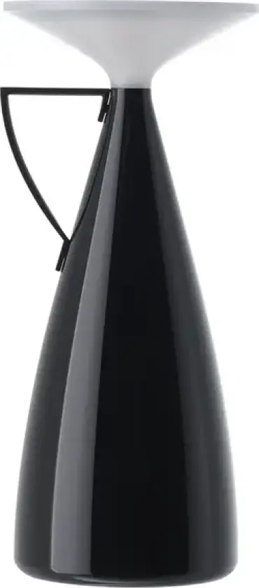 Camomille LED-batteridrevet bordlampe, svart, høyde 24 cm