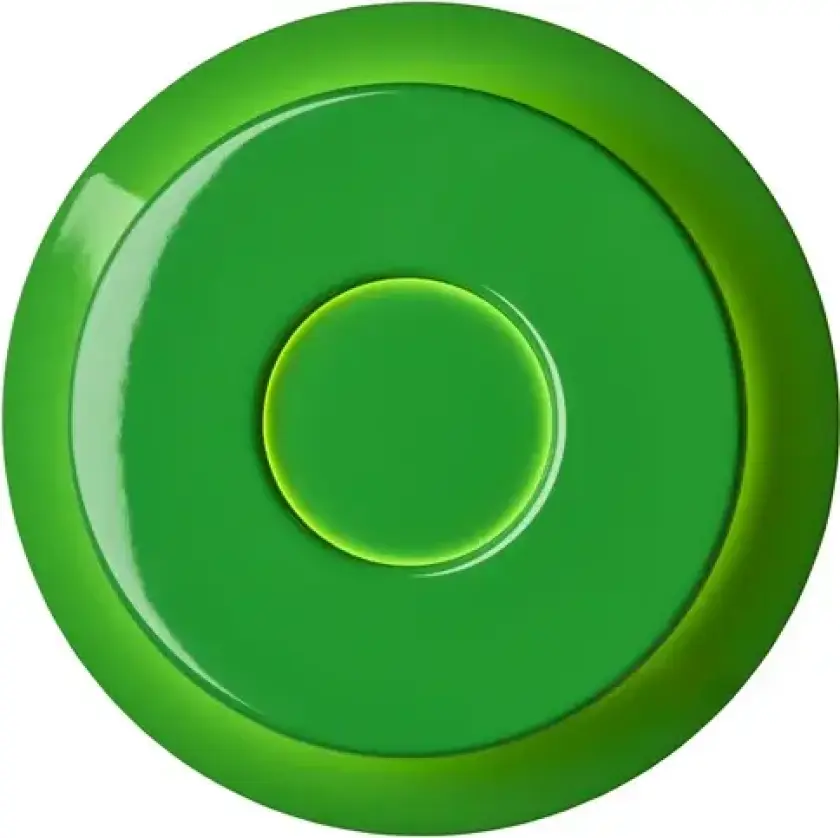 Lille 18 vegglampe, grønn, aluminium, Ø 18 cm