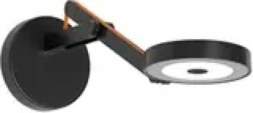 String W0 vegglampe TW matt svart/oransje