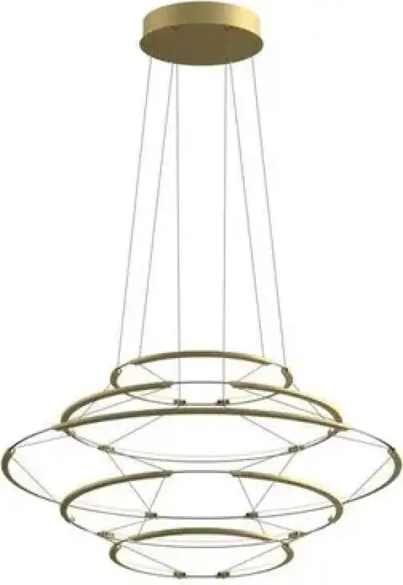 Drop 5 Pendel Satin Gold Lighting