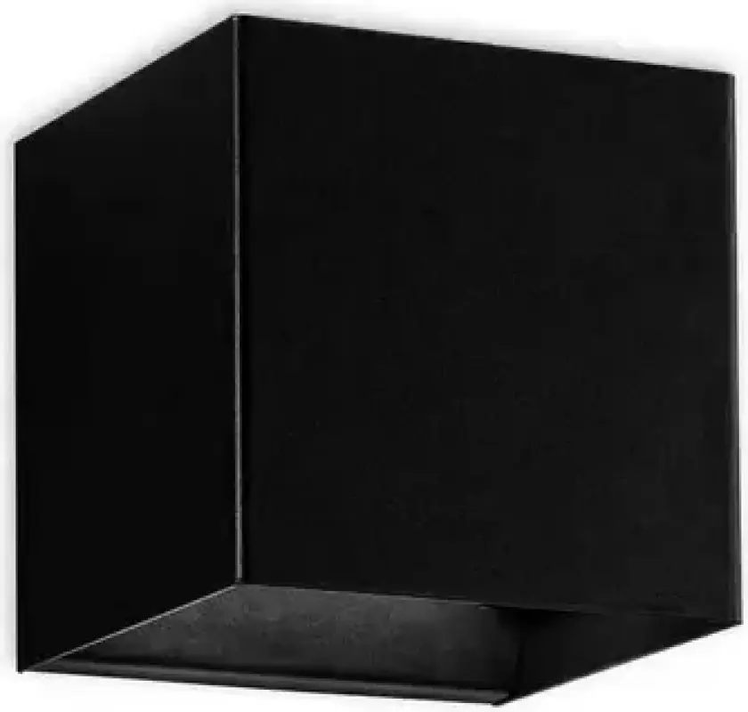 Laser Cube vegglampe svart Lodes