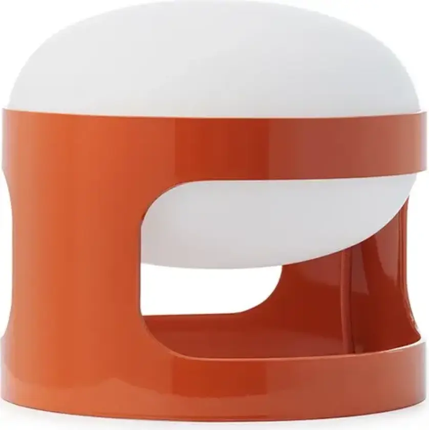 KD28 LED-bordlampe, oransje, høyde 23 cm