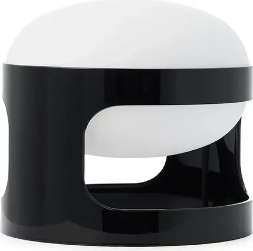 KD28 LED-bordlampe, svart, høyde 23 cm