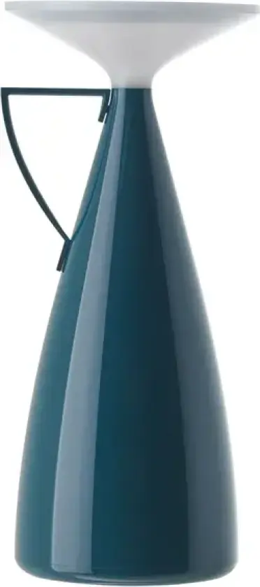 Camomille LED-batteridrevet bordlampe, petrol, høyde 24 cm