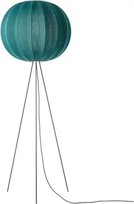 Knit-Wit 60 Round Gulvlampe Høy Seagrass