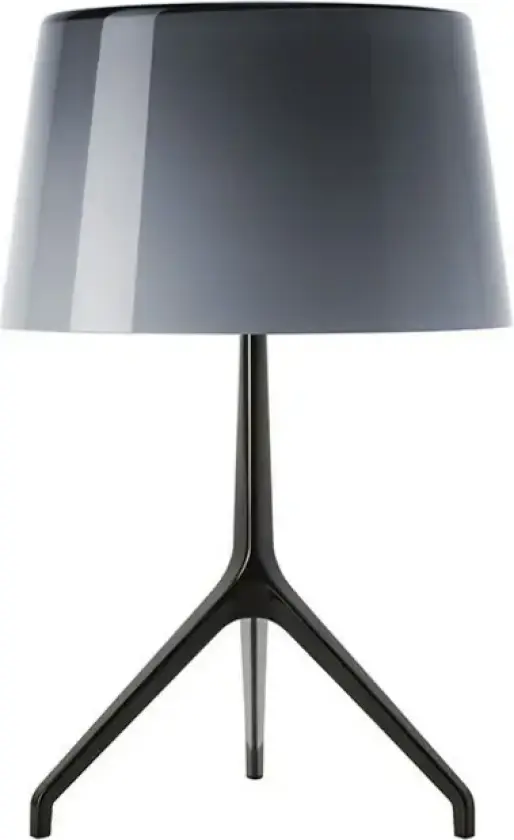 Lumiere XXL Bordlampe Svart Krom/Grå