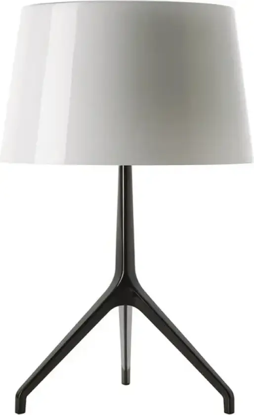 Lumiere XXL Bordlampe Svart Krom/Hvit