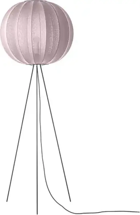Knit-Wit 60 Round Gulvlampe Høy Light Pink