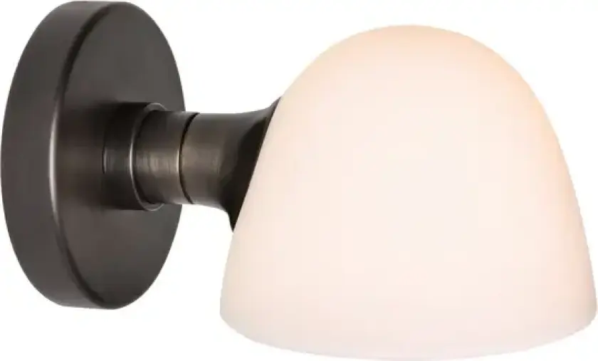 Vegglampe Fuse Single Messing, glass, alabaster – håndlaget