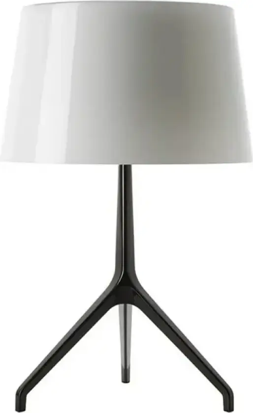Lumiere XXS Bordlampe Svart Krom/Hvit