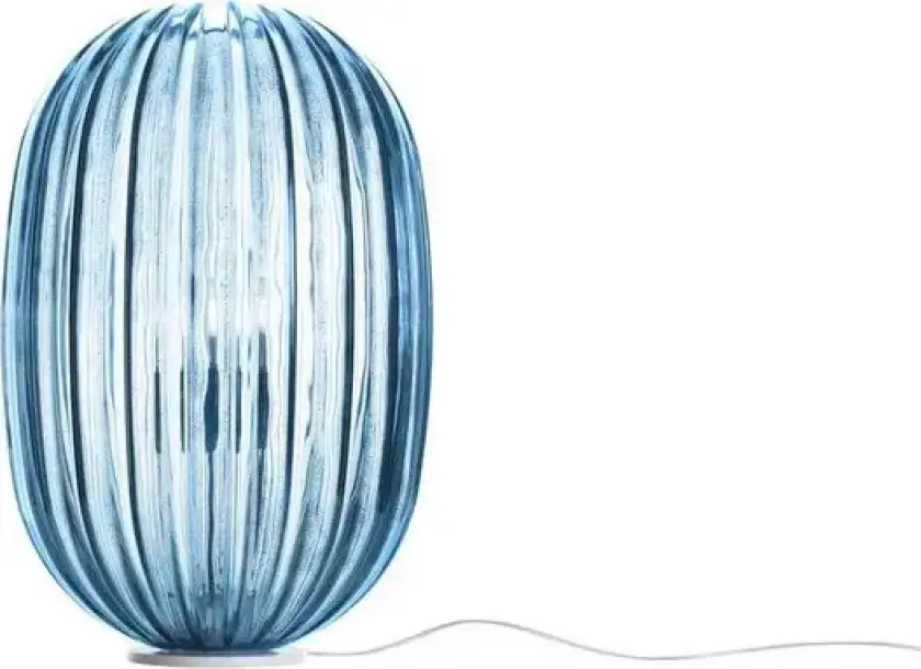 Plass Medium Bordlampe m/Dimmer Lys Blå