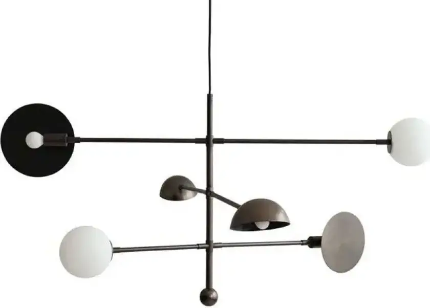 Sahn lysekrone bronsefarget, kabel 5 m