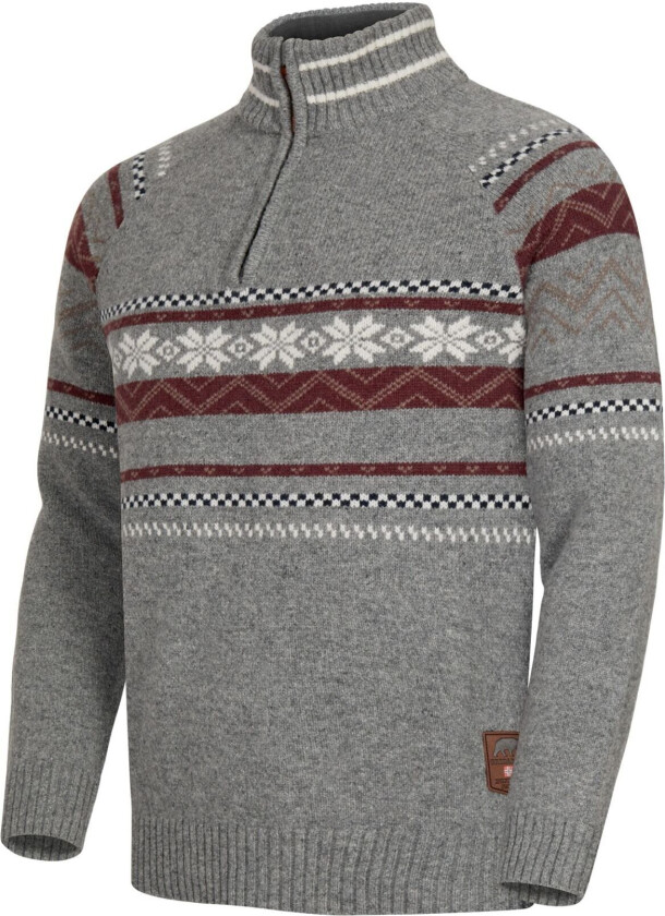 Snøstjerne Hz Ullgenser Men Grey Melange M