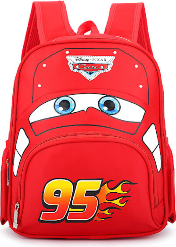 Disney Cars 3D Ryggsekk Barn Lynet McQueen Skole Barnehage Lunsj Bag Ryggsekk