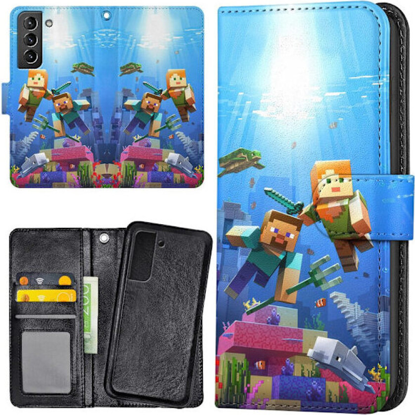 Samsung Galaxy S21 - Lommebok Deksel Minecraft