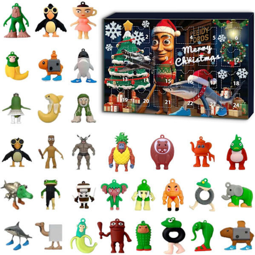 PICKONA 2025 Italienske Brainrot Leker 24 stk Trailer Figur Tilfeldige Dyr Morsom Samling For Barn Og Voksne Skrivebord Og Vifte Dekorasjon For Fest