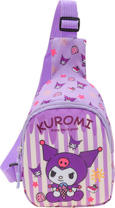 Sanrio Anime Sling Bag Cinnamoroll Kuromi Kt My Melody Pc Design Fancy Pack Kawaii Chest Bag