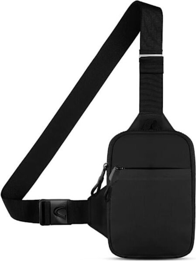 Crossbody-veske med dobbel lomme, vannavstøtende og håndfri messenger-veske for menn, brystveske, belte, magetaske