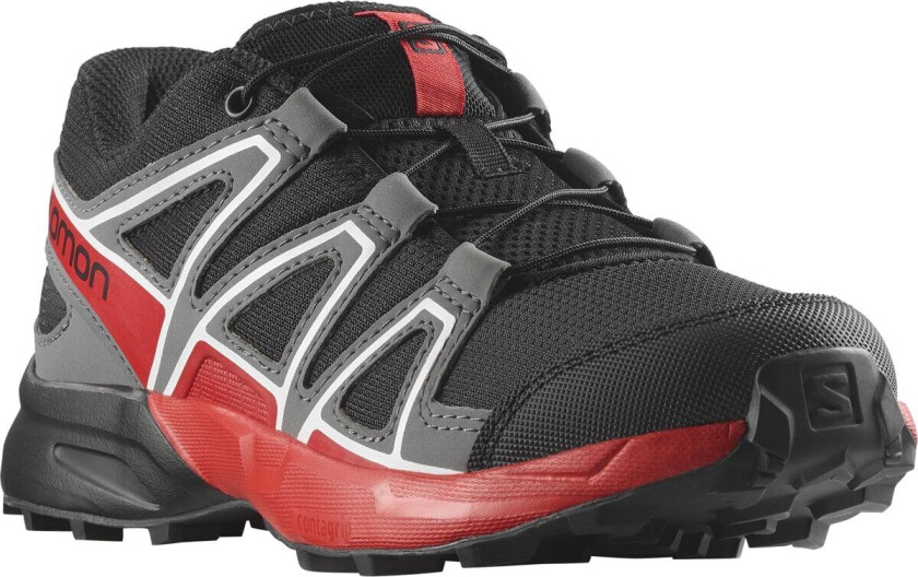 Speedcross J Black/quiet Shade/high Risk Red EU 35
