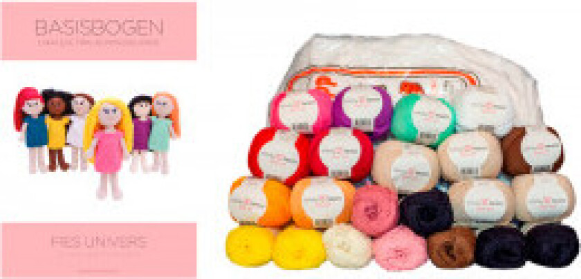 Boken Hæklede påklædningsdukker - Basisbogen + Garnpakke til alle opps - Bogen Hæklede påklædningsdukker - Basisbogen + Garnpakke til alle opskrifter