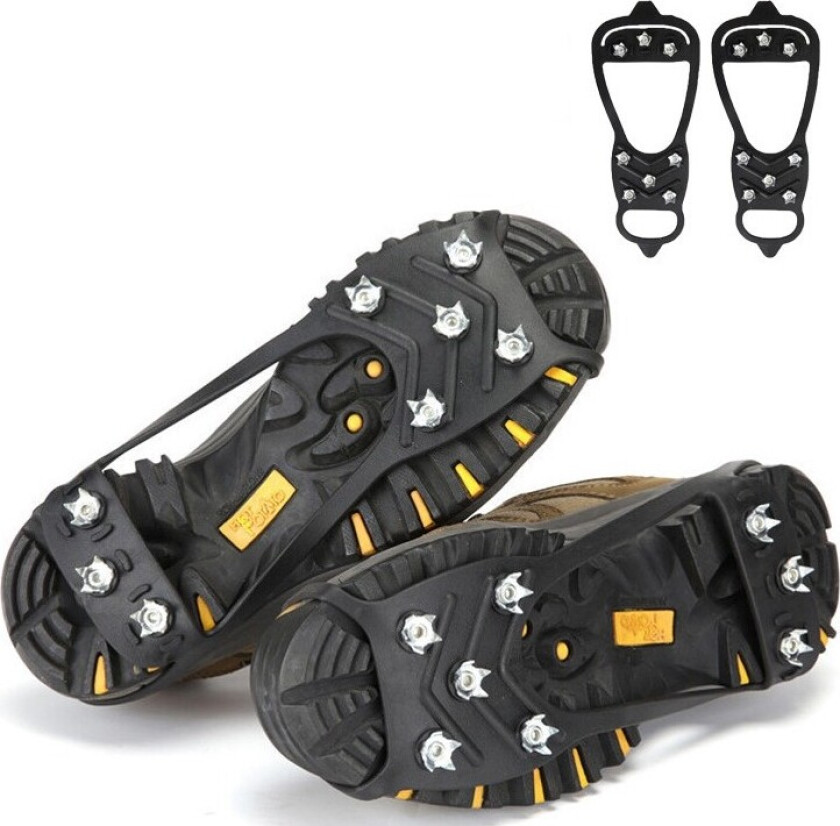 Brodder for sklisikre sko, 1 par Black 42-45