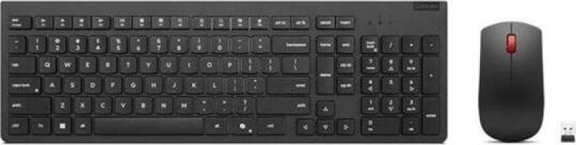 Essential Wireless Combo Gen 2 - keyboard and mouse set - QWERTY - US/Europe - black Input Device - Tastatur & Mussett - Engelsk - Svart