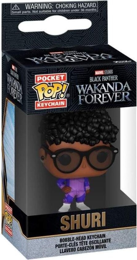 Black Panther nøkkelring, Marvel Shuri Design, lommestørrelse