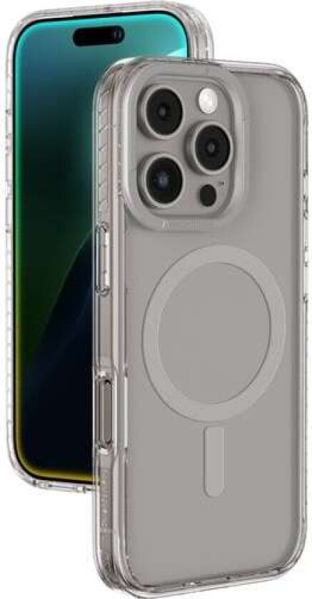Titan Pro Mag-etui med magnetisk ring for iPhone 16 Pro - Grå
