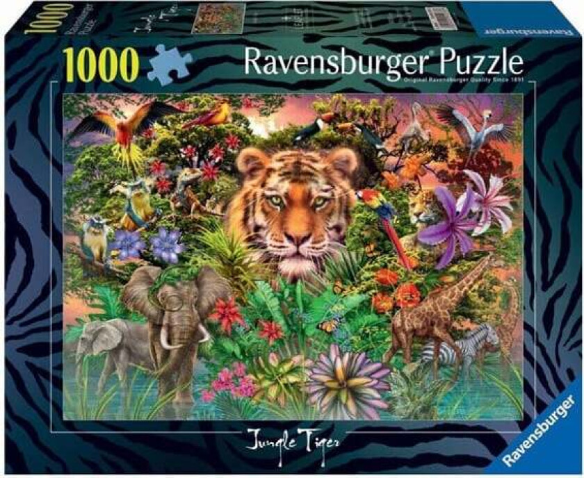 Jigsaw Puzzle Jungle Tiger 1000 pcs. Gulv