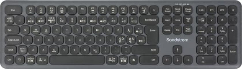 Dual Mode trådløst tastatur (sort)