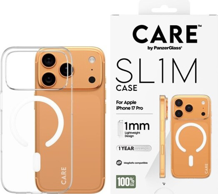 SL1M Case Transparent w. MagSafe iPhone 17 Pro