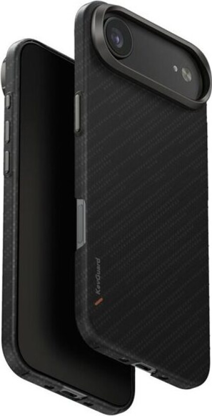 Uniq Keva EDGE Magclick-ladeveske for iPhone Air - Svart