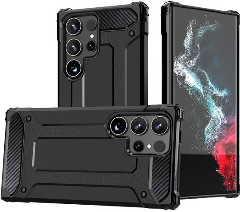 Hybrid panseretui for Xiaomi Redmi Note 14 5G - Svart