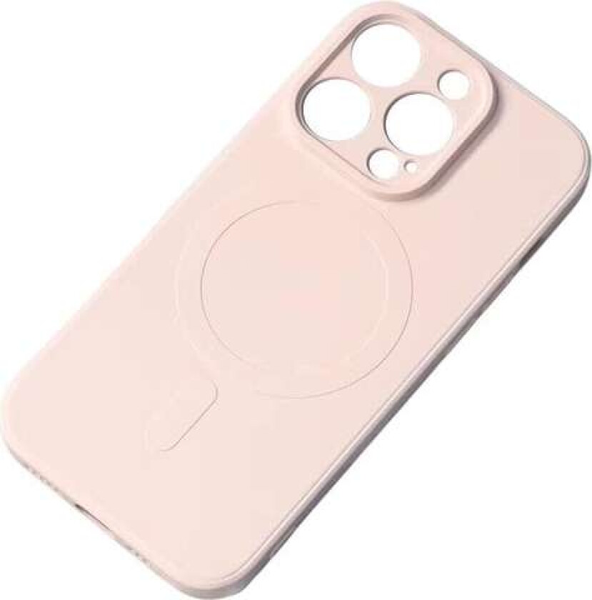 MagSafe-kompatibelt silikonetui for iPhone 15 Pro Max silikonetui - rosa