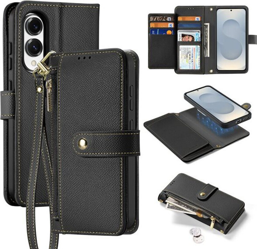 Lava-etui med MagSafe for Samsung Galaxy S25 Edge - svart