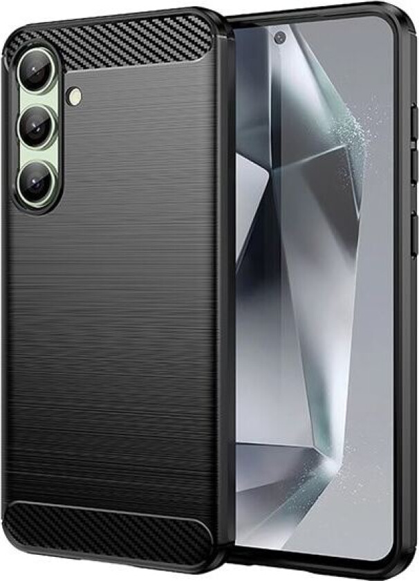 Karbonveske for Samsung Galaxy S24 FE - Svart