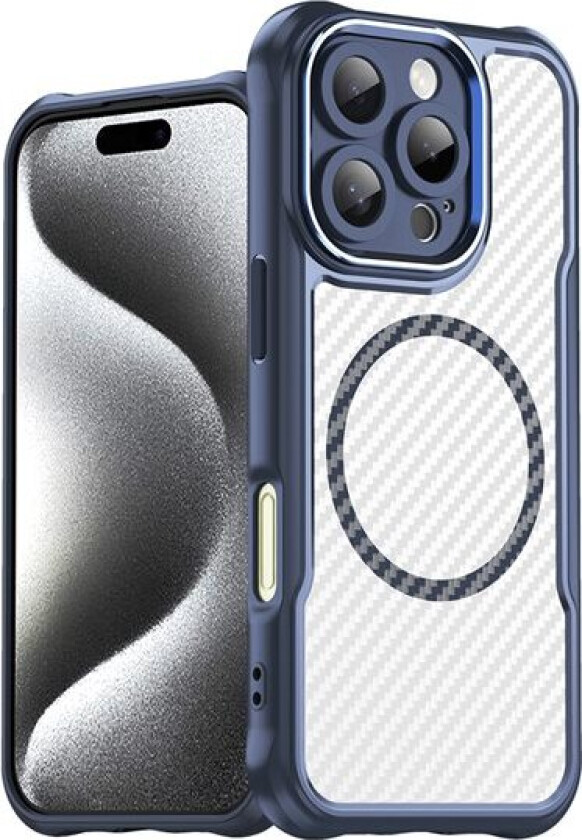 Leading Series MagSafe silikonetui for iPhone 16 Pro Max - blå