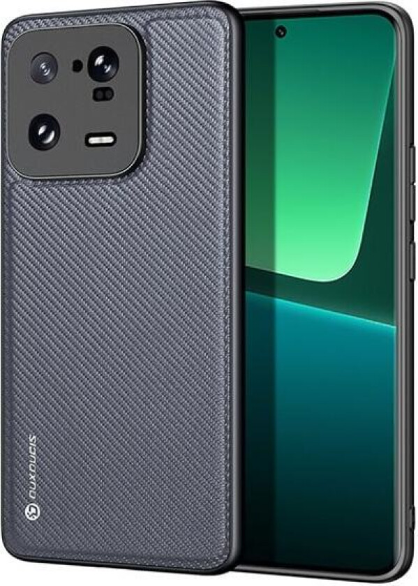Fino-etui for Xiaomi 13 Pro-deksel med silikonramme grå