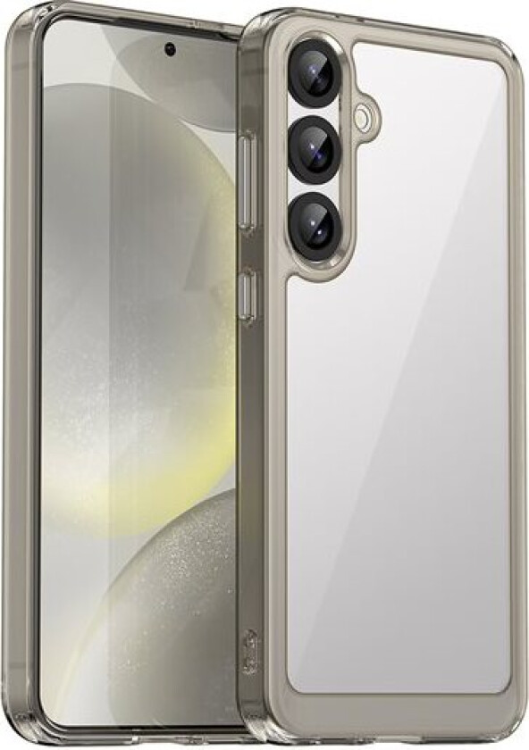 Outer Space-etui med geleramme for Samsung Galaxy S25+ - Clear Black